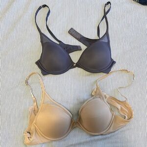 NWOT ThirdLove 27/7 Classic Uplift Plunge Bras | Set of 2 (Nightshade & Taupe)